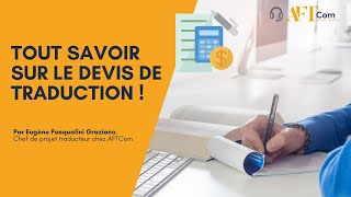 Tout savoir sur le devis de traduction [upl. by Ydnor]