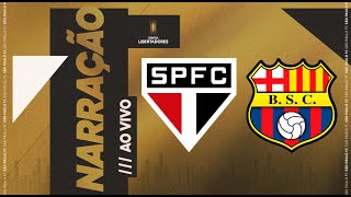 CONMEBOL LIBERTADORES 2024  SÃƒO PAULO X BARCELONA  SPFC PLAY [upl. by Nyrak]