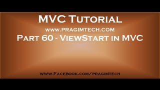 Part 60 ViewStart in asp net mvc [upl. by Hannazus]