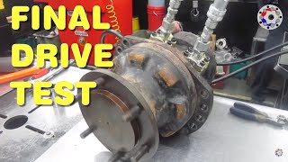 FINAL DRIVE HYDRAULIC MOTOR TEST [upl. by Nifares36]