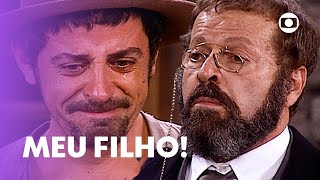 Januário descobre que é filho de Joaquim maior inimigo de Petruchio  O Cravo e a Rosa  TV Globo [upl. by Niddala]