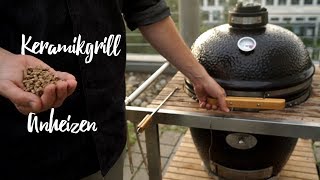 Keramikgrill anheizen  So geht das Gourmondo Food Studio [upl. by Lengel]