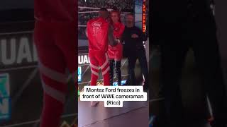 Montez Ford freezes during WWE spooky ghosttoast [upl. by Mercedes]