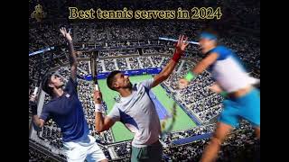 Tennis best servers in 2024 Tennis statistics [upl. by Halilahk]