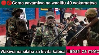 🛑🚫🚫 Goma yavamiwa na waalifu 40 wakamatwa ndani wako wanawake [upl. by Adeys378]