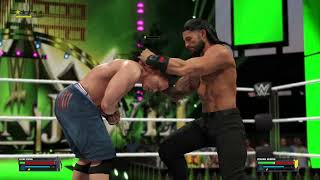 WWE 2K23  John Cena VS Roman Reigns  Crown Jewel [upl. by Enorahs]