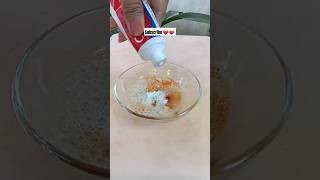 Teeth Whitening toothpaste Mixture At Home🤓 youtubeshorts [upl. by Rajiv]