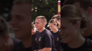 Así fue el primer día de la Princesa de Asturias en la Escuela Naval Militar de Marín [upl. by Ludovick]