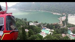 Nainital Ropeway Car Over Lake नैनीताल के नज़ारे  Aerial View Of Nainital Lake amp City [upl. by Nuarb323]