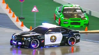 RC MODEL DRIFT CARS IN MOTION RC CHEVROLET CAMARO POLICE DRIFT CAR REMOTE CONTROL [upl. by Anirtac]