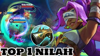 Wild rift Nilah  top 1 nilah gameplay rank [upl. by Karia]