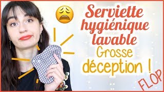 😒 SERVIETTE HYGIÉNIQUE LAVABLE le gros flop [upl. by Jewelle]