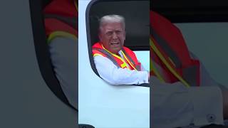 Trump hilariously dedicates garbage truck to Biden Harris funny trump news election biden [upl. by Nalani191]