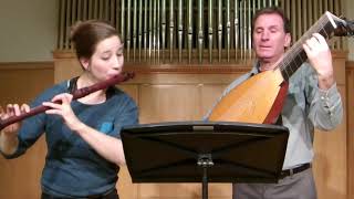 HOTTETERRE Gavotte in Dmajor Op 1 no 2 Johanna Bartz traverso amp Peter Croton lute [upl. by Inihor]