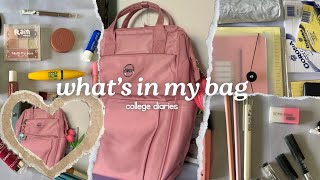 🎀 what’s in my backpack for college 𐙚 ‧₊˚ ⋅ sophomore year college essentials college preparation [upl. by Okomom]