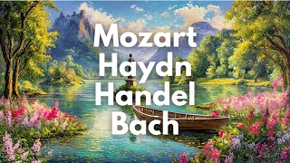 Cheerful Classical Music Mix  Mozart Handel Haydn Bach Telemann Clementi Stamitz [upl. by Ayekel]