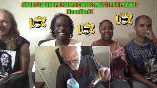 ANGRY GRANDPA RUINS CHRISTMAS PS4 PRANK Reaction [upl. by Ecela]