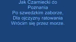 Hymn PolskiMazurek Dąbrowskiegocalytekst [upl. by Hermann422]