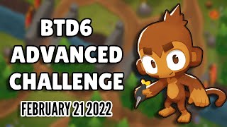 BTD6 Advanced Challenge InDepth Placement Tutorial  Ravine Chimps 1 Life February 21 2022 [upl. by Husain]