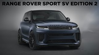 2024 Range Rover SPORT SV Edition TWO was revealed [upl. by Eisac]