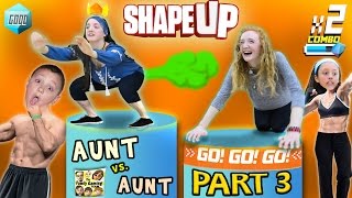 FGTEEV Aunts Work Out SHAPE UP Pt 3 Fitness Challenge Competition Family Fun [upl. by Trebornhoj]