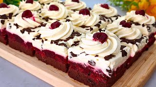 The BEST cherry cake I have ever eaten HOW to make a Creamy cake that melts in your mouth [upl. by Dotty]