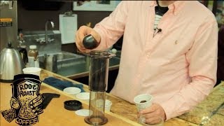 How To Make Awesome AeroPress Coffee The UpsideDown Method at RoosRoast [upl. by Langelo]