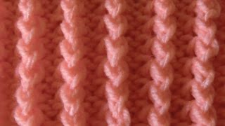 Strickmuster Nr53 MINI PSEUDOZOPF Einfach und schnell [upl. by Nivel]