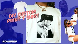 DIY Meme Shirt  How To Iron A Picture On A Shirt  Custom Print T Shirt  NO Transfer Paper [upl. by Notsuj789]