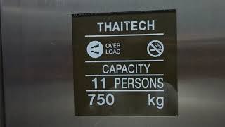 THAITECH PASSENGER ELEVATOR STANDARD 2 AT RIVERSIDE RESIDENCE amp HOTEL KRUNG THEP THAILAND [upl. by Ozen]