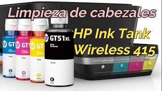 Cómo limpiar cabezales HP Ink Tank Wireless 415 [upl. by Gerc]