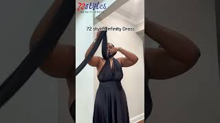 How to wear a convertible infinity dress tutorialsInfinityDresscom infinitydress bridesmaiddress [upl. by Elyrrad152]