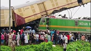 ট্রেন এক্সিডেন্ট 🔴🔴🔴🔴🔴🔴🔴🔴Train no 13174 AGTLSDAH Kanchan Jangha Exp Accident Between Ex NJP [upl. by Fabian605]