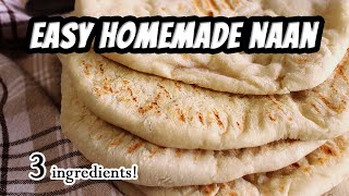 EASY VEGAN NAAN only 3 ingredients  Marys Test Kitchen [upl. by Kirima]