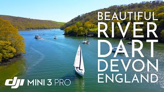 4K The River Dart Dittisham amp Greenway House Devon England Cinematic Drone Video DJI Mini 3 Pro [upl. by Budwig]