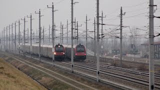 Railjet Crossing at top speed [upl. by Strader564]