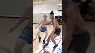 T Jass amp NLE Choppa Go Head To Head On The Basketball Court [upl. by Cut]