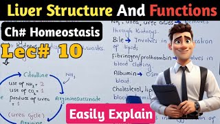 Liver Structure And Functions In Urdu Hindi  Urea Cycle [upl. by Hitt11]