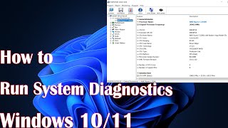 How to run System Diagnostics on Windows 11 [upl. by Haydon2]