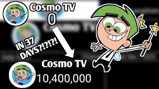 How Cosmo TV Gain 10 Million Subscribers in 37 DAYS  Sub Count History  Every Day 20232024 [upl. by Darra]