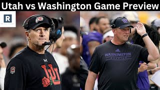 Utah vs Washington Game Preview  College Football Game Predictions [upl. by Portugal]