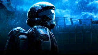 🎧 Thunder and Rain with Halo 3 ODST Piano 8 Hours  Sleep and Relaxation [upl. by Naesad]