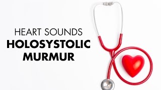 Holosystolic Murmur  Heart Sounds  MEDZCOOL [upl. by Aikkan447]