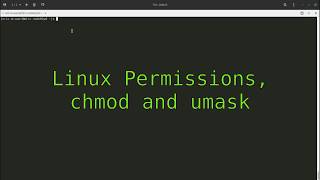 ULI101 Lecture 4B  Permissions chmod umask [upl. by Jessy]