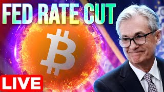 Fed Rate Cut vs Bitcoin🔴LIVE Jerome Powell Fed Meeting🚀 [upl. by Nnylekoorb]