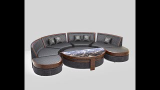 Sofa modeling rendering in maya keyshot [upl. by Nomla601]