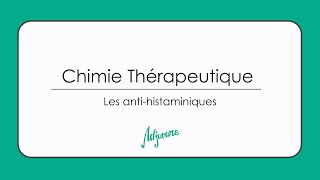 Tutorat chimie Thérapeutique les anti Histaminiques [upl. by Felisha]