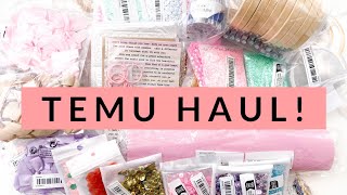 HUGE Craft Haul TEMU honest reviews and links [upl. by Ahsoek]