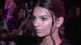 Emily Ratajkowski Maria Sharapova Simone Biles and more at Vera Wang Fashion Show [upl. by Aerdnek461]