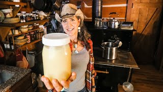 EASIEST way to make GHEE at home and SAVE money  OFF GRID  HOMESTEADING [upl. by Theresa]